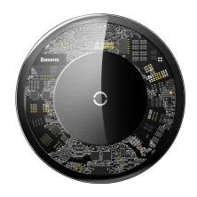 Бездротовий зарядний пристрій Baseus Simple Wireless Charger з технологією Qi 10W Прозорий