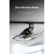 Автотримач для окулярів Baseus Platinum Eyewear Clip на сонцезахисний козирок Чорний