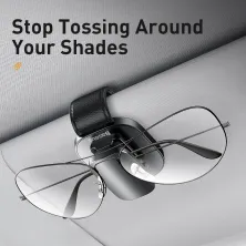 Автотримач для окулярів Baseus Platinum Eyewear Clip на сонцезахисний козирок Чорний