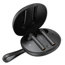 Беспроводные Bluetooth наушники Baseus Encok TWS W05 с функцией беспроводной зарядки Qi Черный