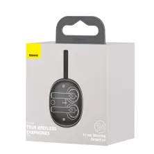 Беспроводные Bluetooth наушники Baseus Encok TWS W05 с функцией беспроводной зарядки Qi Черный