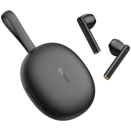 Беспроводные Bluetooth наушники Baseus Encok TWS W05 с функцией беспроводной зарядки Qi Черный