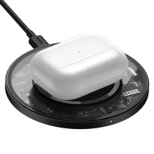 Бездротовий зарядний пристрій Baseus Simple Magnetic з технологією Qi 15W 2A Прозорий