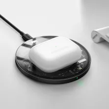 Бездротовий зарядний пристрій Baseus Simple Magnetic з технологією Qi 15W 2A Прозорий