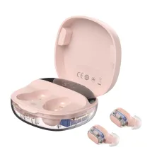 Бездротові Bluetooth навушники Baseus Encok TWS WM01 Plus з дисплеєм Рожевий
