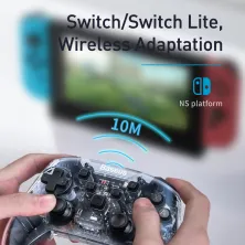 Бездротовий геймпад Baseus Motion Sensing Vibrating SW Gamepad Прозорий