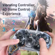 Бездротовий геймпад Baseus Motion Sensing Vibrating SW Gamepad Прозорий