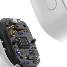 Бездротові Bluetooth навушники Baseus Encok TWS WM01 Plus з дисплеєм Білий