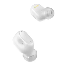 Бездротові Bluetooth навушники Baseus Encok TWS WM01 Plus з дисплеєм Білий
