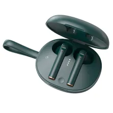 Беспроводные Bluetooth наушники Baseus Encok TWS W05 с функцией беспроводной зарядки Qi Зелёный