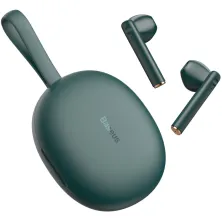 Бездротові Bluetooth навушники Baseus Encok TWS W05 з функцією бездротової зарядки Qi Зелений