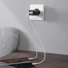 Сетевое зарядное устройство Baseus Quick GaN Travel QC4.0+PD3.0 65W USB+2Type-C 5A Черный