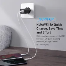 Сетевое зарядное устройство Baseus Quick GaN Travel QC4.0+PD3.0 65W USB+2Type-C 5A Черный