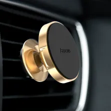 Автотримач для телефону магнітний Baseus Small Ears в повітропровід Золотистий