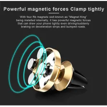 Автотримач для телефону магнітний Baseus Small Ears в повітропровід Золотистий