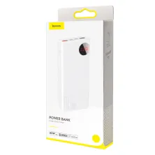 УМБ Baseus Mulight 20000mAh 45W з технологією QC3.0 + PD3.0 Білий