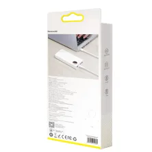 УМБ Baseus Mulight 20000mAh 45W з технологією QC3.0 + PD3.0 Білий
