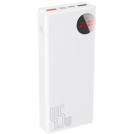 УМБ Baseus Mulight 20000mAh 45W з технологією QC3.0 + PD3.0 Білий