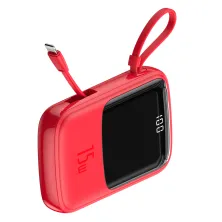 УМБ Baseus Q Pow 10000mAh 15W 3A з технологією QC3.0 + PD3.0 і iP кабелем Червоний