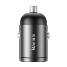 Автомобільний зарядний пристрій Baseus Tiny Star Mini QC 3.0 30W USB 5A Сірий