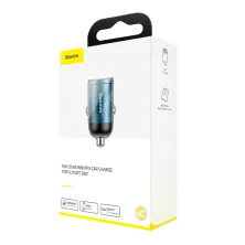 Автомобільний зарядний пристрій Baseus Tiny Star Mini QC 4.0 + PD3.0 30W Type-C 3A Блакитний
