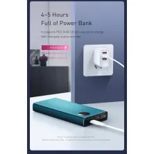 УМБ Baseus Adaman 20000mAh 22.5W с технологией QC3.0+PD3.0 Сине-Зелёный