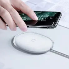 Бездротовий зарядний пристрій Baseus Jelly з технологією Qi 15W 2A MAX Білий