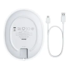 Бездротовий зарядний пристрій Baseus Jelly з технологією Qi 15W 2A MAX Білий