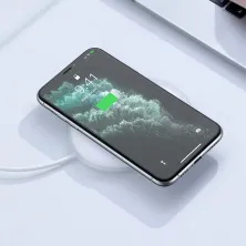 Бездротовий зарядний пристрій Baseus Jelly з технологією Qi 15W 2A MAX Білий