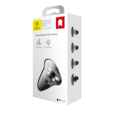 Автотримач для телефону магнітний Baseus Small Ears Genuine Leather Type в повітропровід Чорний
