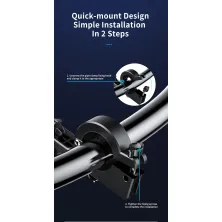 Мото-вело тримач для смартфона Baseus Knight Motorcycle Holder Чорний