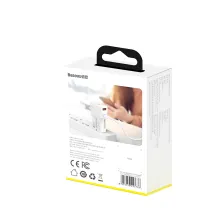 Мережевий зарядний пристрій Baseus Universal Conversion PPS QC3.0 + PD3.0 18W USB + Type-C 3A Універсальне Білий