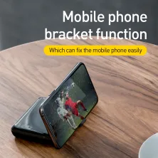 УМБ Baseus Mini S 1in2 Bracket 10000mAh 18W QC3.0 PD з Бездротовий зарядкою Qi 10W Чорний