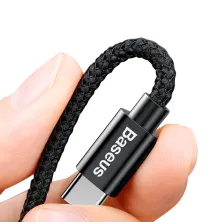 Автомобильное зарядное устройство Baseus Small Screw 2USB 3.4A + Кабель USB to Type-C 1м 2A Черный
