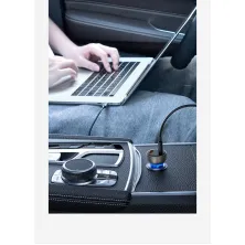 Автомобільний зарядний пристрій Baseus Particular Digital QC 4.0 + PD3.0 PPS 65W USB + Type-C 5A Сірий