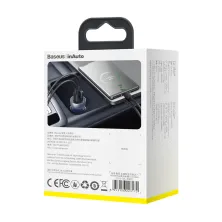 Автомобільний зарядний пристрій Baseus Particular Digital QC 4.0 + PD3.0 PPS 65W USB + Type-C 5A Сірий