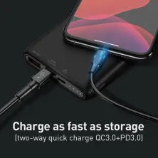 УМБ Baseus Bipow 10000mAh 18W з технологією QC3.0 + PD3.0 Чорний
