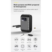 Компресор універсальний Baseus Dynamic Eye Inflator Pump акумуляторний 4000mAh 45W Чорний