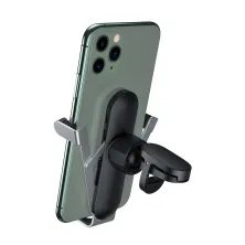 Автотримач для телефону Baseus Penguin Gravity в повітропровід Сріблястий