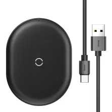 Бездротовий зарядний пристрій Baseus Cobble з технологією Qi 15W MAX Чорний