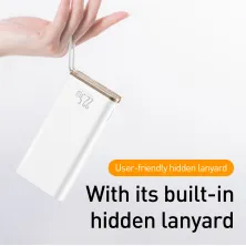 УМБ Baseus Starlight 20000mAh 22.5W с технологией QC3.0+PD3.0 Белый
