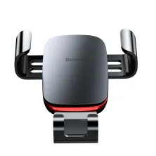 Автотримач для телефону Baseus Metal Age Gravity в повітропровід Сірий