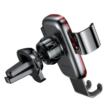 Автотримач для телефону Baseus Metal Age Gravity в повітропровід Сірий