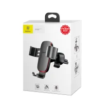 Автотримач для телефону Baseus Metal Age Gravity в повітропровід Сірий