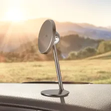 Автотримач для телефону магнітний Baseus Little Sun Magnetic на торпедо Чорний