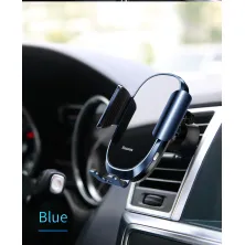 Автотримач для телефону Baseus Smart Car Mount Cell Phone в повітропровід автоматичний Синій