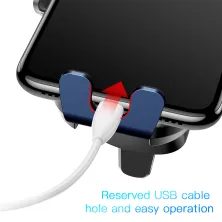 Автотримач для телефону Baseus Smart Car Mount Cell Phone в повітропровід автоматичний Синій