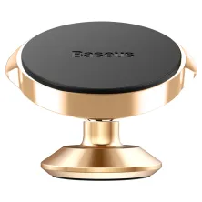 Автотримач для телефону магнітний Baseus Small Ears на торпедо Золотистий