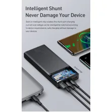 УМБ Baseus Mulight 20000mAh 45W з технологією QC3.0 + PD3.0 Чорний