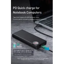 УМБ Baseus Mulight 20000mAh 45W з технологією QC3.0 + PD3.0 Чорний